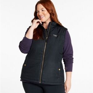 NWOT LL Bean Mountain Classic Puffer Vest Women’s 2X Black Full Zip 511455